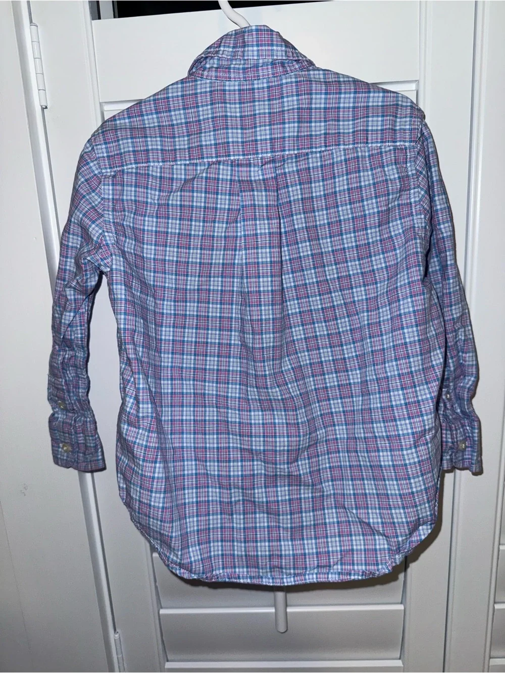 Boy’s Ralph Lauren Blue & Pink Plaid Button-Down Shirt